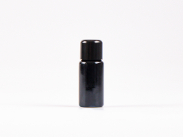 MIRON Violettglasflasche 10ml, mit Schraubverschluss Schwarz